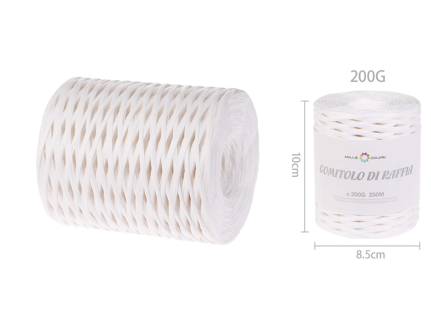 GOMITOLO DI RAFIA 200gr