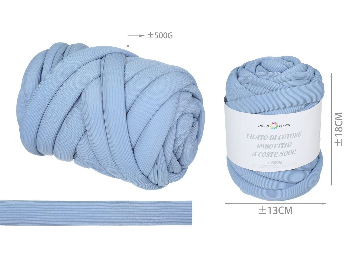 Filato Marshmallow a Coste 500gr