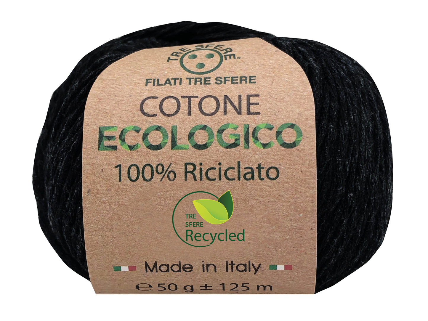 Cotone ecologico riciclato 80% cotone 20% poliestere -50 gr