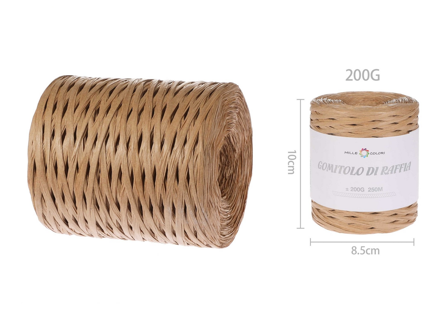 GOMITOLO DI RAFIA 200gr