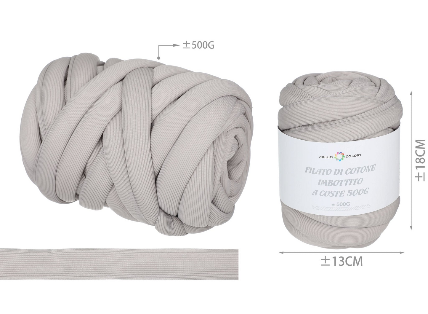 Filato Marshmallow a Coste 500gr