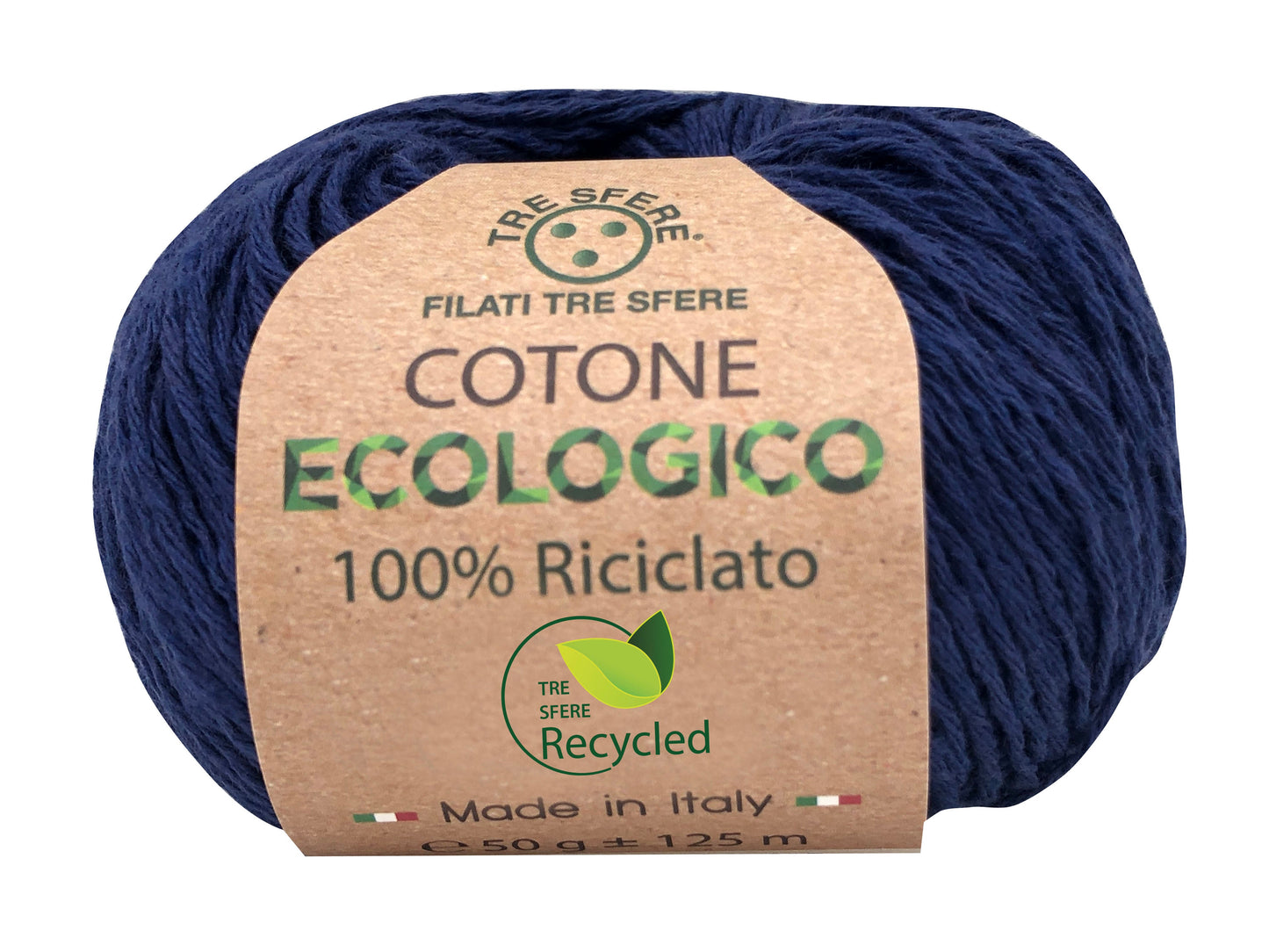Cotone ecologico riciclato 80% cotone 20% poliestere -50 gr