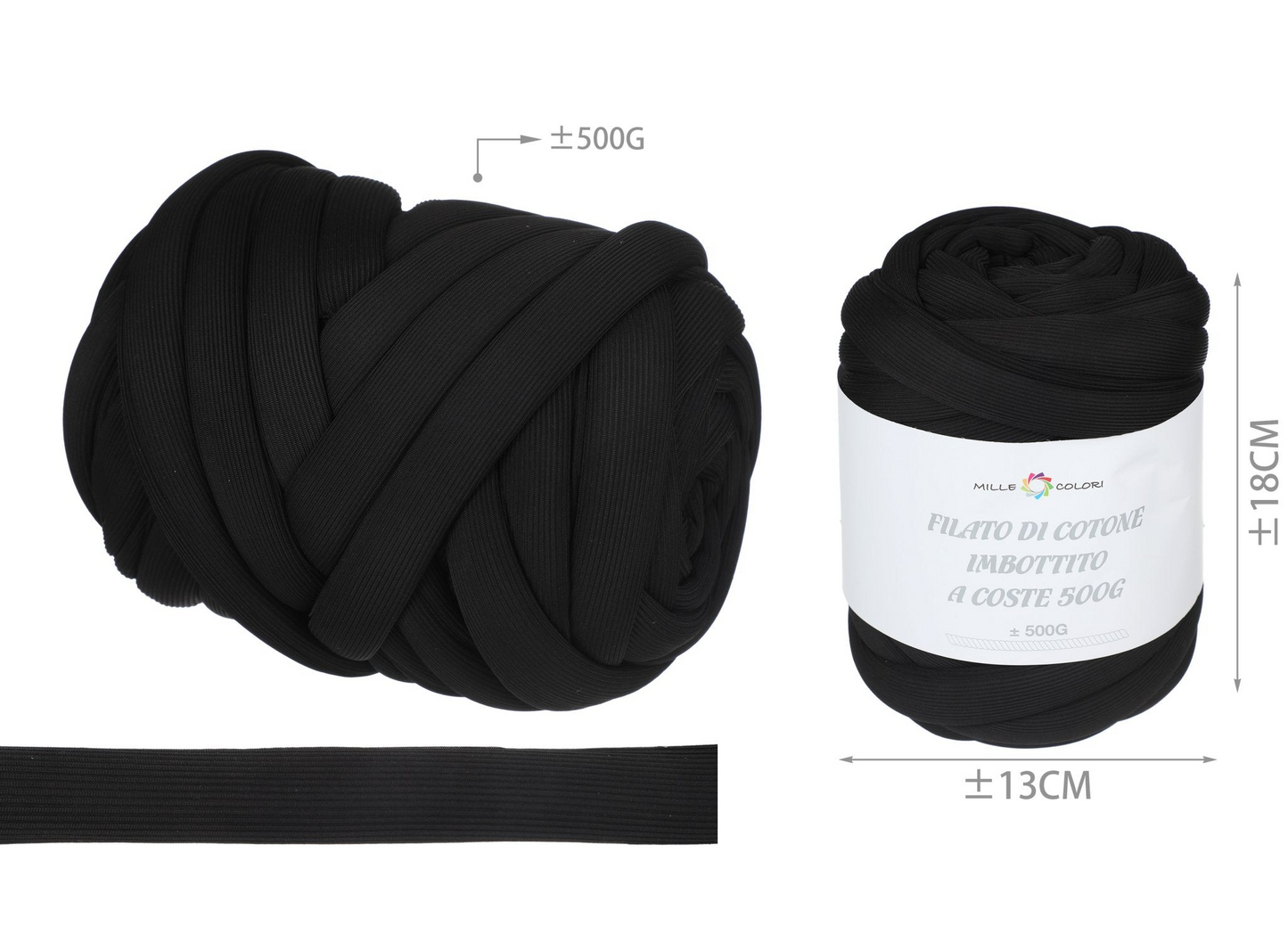 Filato Marshmallow a Coste 500gr