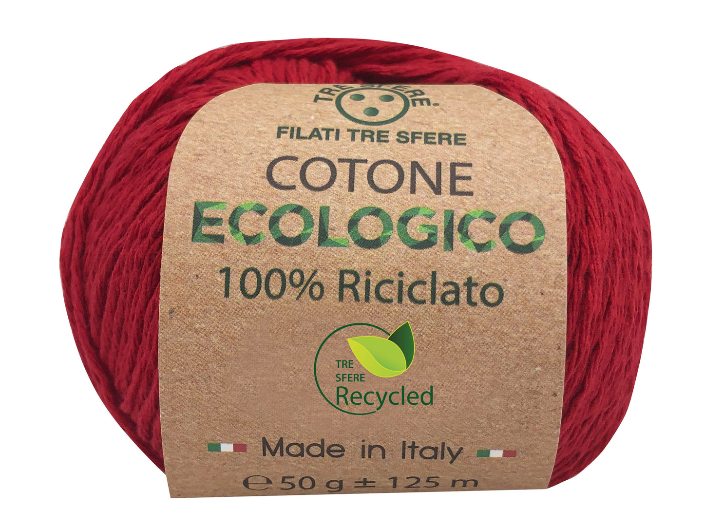 Cotone ecologico riciclato 80% cotone 20% poliestere -50 gr