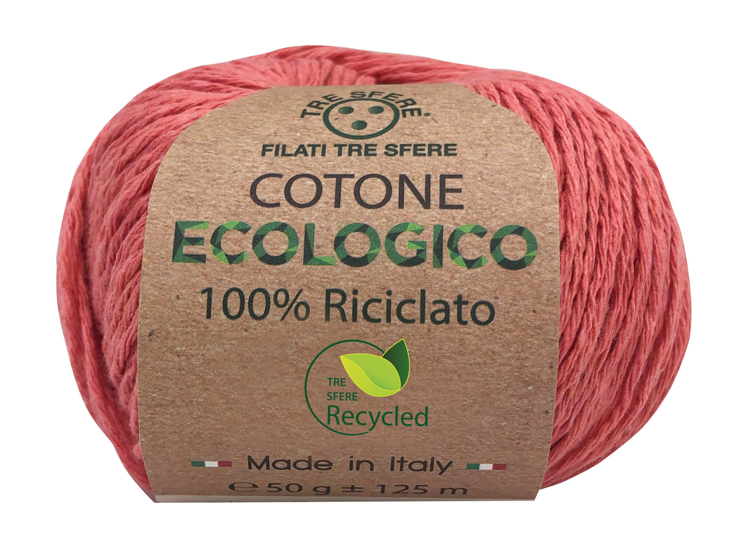 Cotone ecologico riciclato 80% cotone 20% poliestere -50 gr