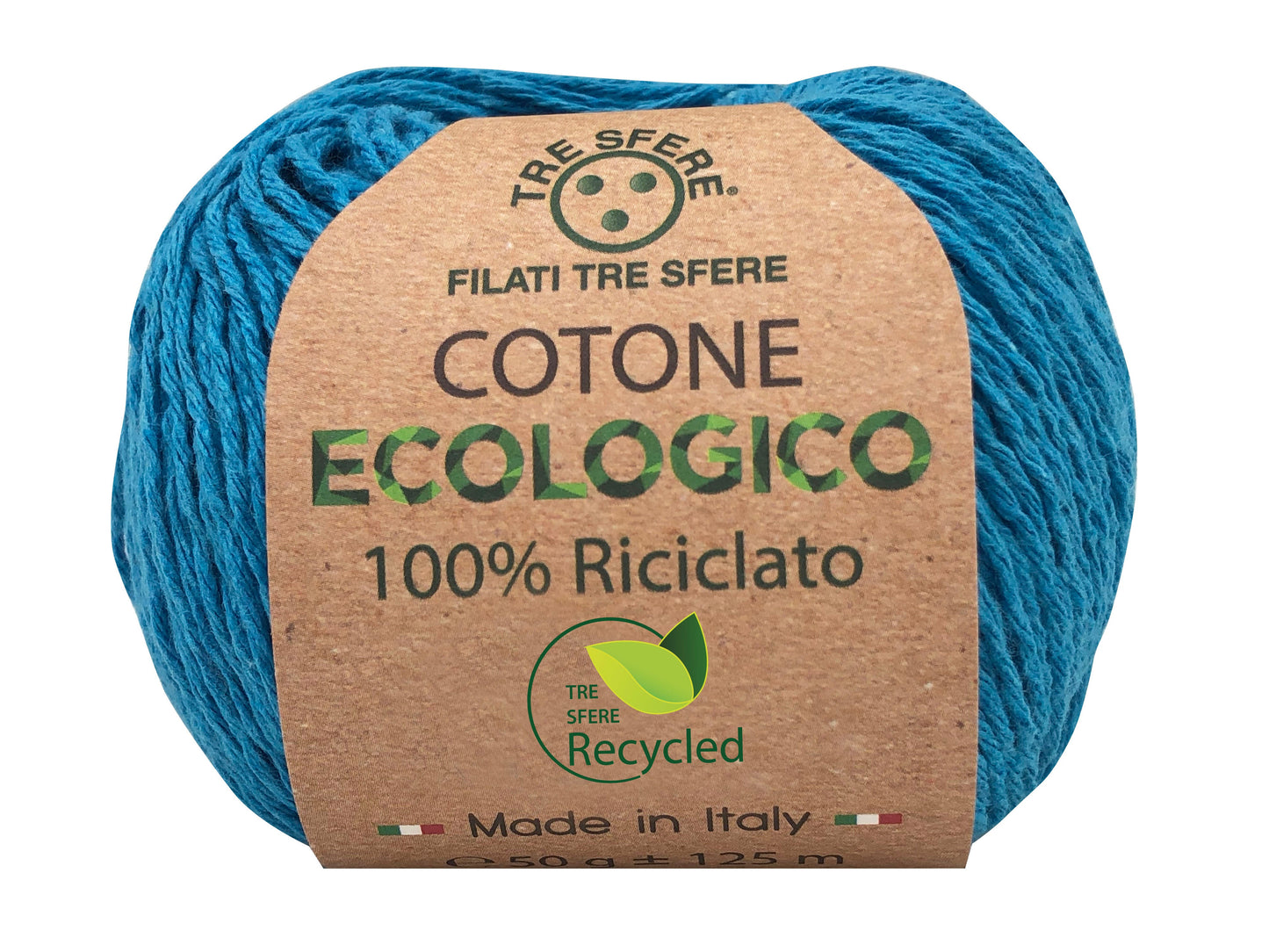 Cotone ecologico riciclato 80% cotone 20% poliestere -50 gr