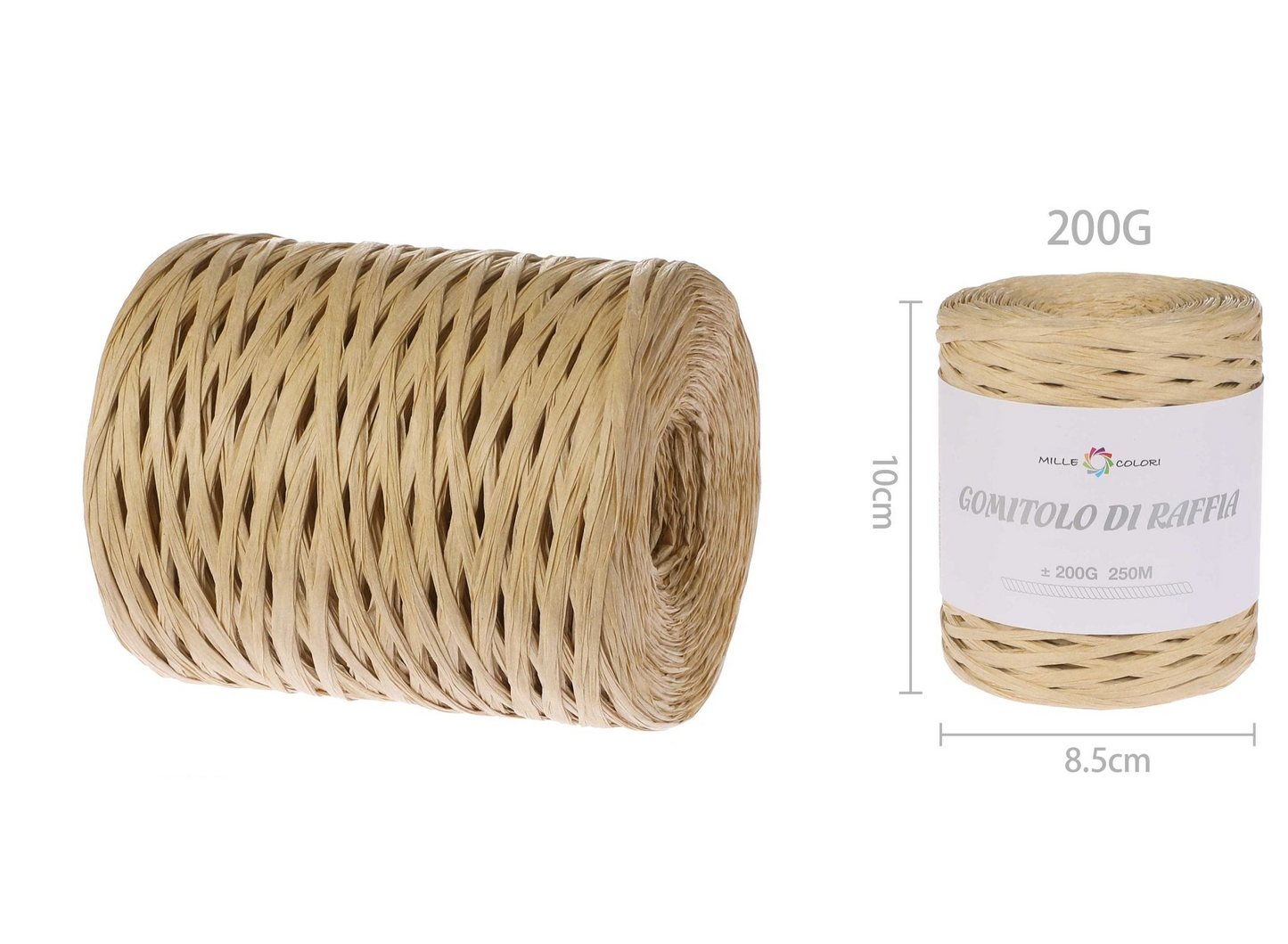 GOMITOLO DI RAFIA 200gr
