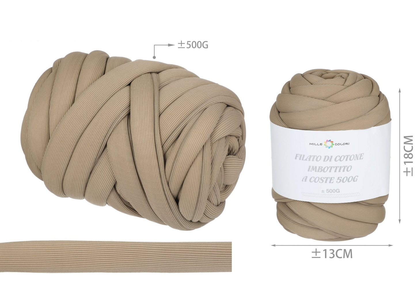 Filato Marshmallow a Coste 500gr